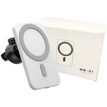 감비앤코 맥세이프 차량용 무선 충전 거치대, 매트화이트