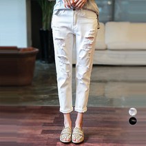 토마토팩토리 여성용 퓨어 해짐 팬츠