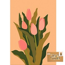 아트조이 DIY 명화그리기 10 x 15 cm, 귀여운 튤립
