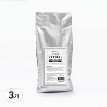 바스참 사해소금 내추럴 가는입자 리필용, 1kg, 3개