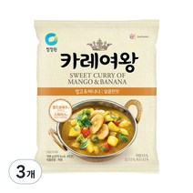 청정원 카레여왕 망고 앤 바나나 달콤한맛, 108g, 3개