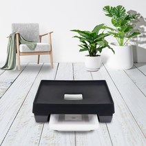 화분월드 뉴 고정식 정사각 화분 받침대 모던 베이직, 반타블랙