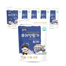 퓨어잇 핑거 동그란 자일리톨, 블루베리, 6개입