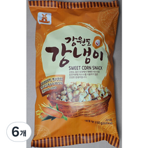 당암티에프 강원도 강냉이 스낵, 150g, 6개