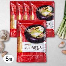 곰곰 백김치, 500g, 5개
