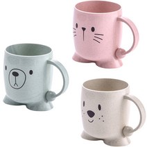 더자카 애니멀블라블라 양치컵, 랜덤 발송, 3개입