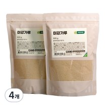 자연지인 미강가루, 4개, 500g