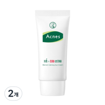 아크네스 3초 진정 선크림 SPF 50+ PA++++, 2개, 50ml
