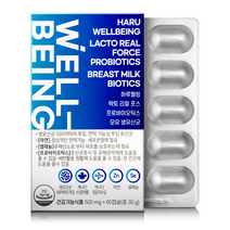하루웰빙 락토 리얼 포스 프로바이오틱스, 1개, 60캡슐