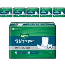 디펜드 남녀공용 안심 일자형 패드 속기저귀 성인기저귀, 프리, 30개입, 6개