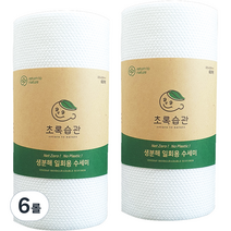 리턴투네이처 생분해 일회용 수세미 60p, 6롤