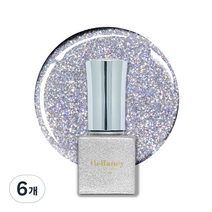 벨랑시 원스텝 젤네일 5ml, SN 35 글리터 홀로 실버, 6개