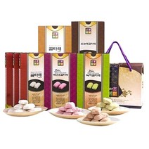 궁중다과 꿀타래 땅콩 70g + 아몬드 70g x 3p + 백년초 70g + 녹차 70g + 초콜릿 70g + 쇼핑백 세트, 1세트