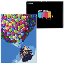 투코비 DIY 유화그리기 세트 세로형 40 x 50 cm, 무지개 풍선 5437