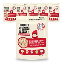 내아이애 과일담은 자일리톨 쌀과자, 딸기링, 6개입