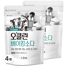 오클린 베이킹소다, 1.5kg, 4개