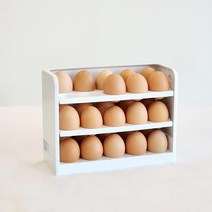 [계란정리함] 홈바내쓰 16구 계란 에그 트레이 보관 용기 케이스 보관함 정리함, 투명