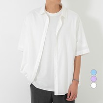 시티파이 남성 데일리 반팔 오버사이즈 셔츠