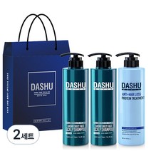 다슈 데일리 패스트 한방 두피 샴푸 500ml x 2p + 단백질 트리트먼트 500ml + 쇼핑백, 2세트