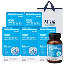 지큐랩 100억 생유산균 골드 + 쇼핑백, 60정, 5개, 60정