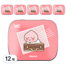 임팩트민트 카카오프렌즈 캔디 복숭아향, 15g, 12개