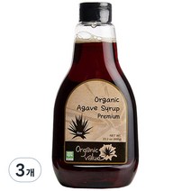 오가닉벨류 유기농 아가베시럽, 660g, 3개