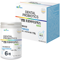 HK팜 덴탈 프로바이오틱스 구강유산균 츄어블정 30g, 15정, 6개
