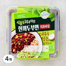 풀무원 식물성 지구식단 한끼두부면 직화짜장, 220g, 4개