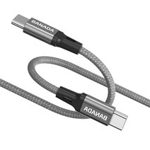 BANADA CtoC 메탈 패브릭 PD 25W 케이블 1p, 1.5m, 혼합색상