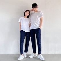 어나더디 면 스판 9부 밴딩 팬츠