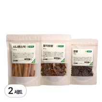 자연지인 뱅쇼재료 세트 시나몬스틱 100g + 정향 80g + 팔각향 80g, 2세트, 260g