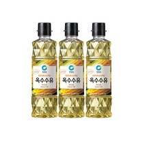 청정원 옥수수유, 500ml, 3개