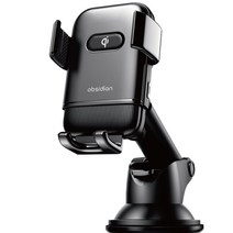 옵시디언 15W FOD센서 차량용 휴대폰 3점클램핑 무선충전거치대 CT-W21, 1개