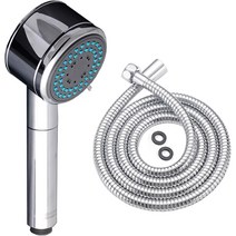 아메리칸스탠다드 모멘트 2단 샤워기 헤드 + 황동스텐 샤워줄 2m 세트, 1세트