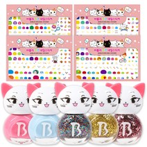 바블리 키즈네일 냥이 어린이선물세트 B, 혼합 색상, 1세트