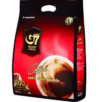 G7 퓨어 블랙 커피 수출용 2g, 200개입, 1개
