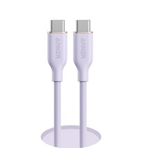 앤커 플로우 USB C to C타입 PD 고속충전 케이블 100W PPS호환, 90cm, 라일락 퍼플, 1개