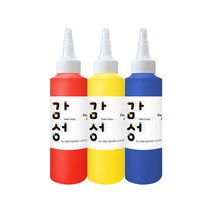 스노우키즈 감성물감 색감교육용 핑거페인트, 140ml, 3색