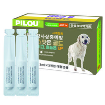 필루 대형견 심장사상충 예방 스팟온 골드, 3ml, 3개