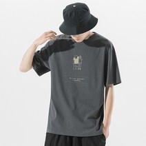남성용 마켓A 어깨동무 반팔티셔츠