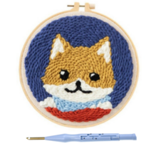 생활의지혜 펀치니들 프랑스 자수 만들기 + 고급형 바늘 세트, 1세트, 02 강아지