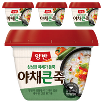 동원에프앤비 양반 죽 야채 큰 죽, 403g, 4개