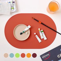 에이드엘 슬림 실리콘 테이블매트 캡슐 2p, 가로 386mm x 세로 262mm x 두께 1.8mm, 메이플
