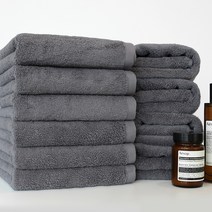 프롬코튼 40수 코마사 프리미엄 호텔수건 170g, 스톤그레이, 10개