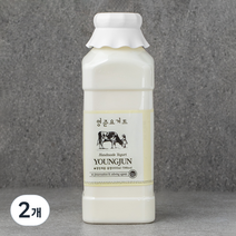 영준목장 수제 요거트 플레인, 2개, 1L