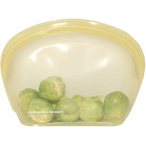리빙크리에이터 지켜 실리콘 지퍼백 파스텔 올리브 1000ml, 1개, 단품