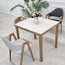 비에프컴퍼니 비앙카 통 세라믹 2인용 식탁, 화이트