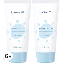 편강율 키즈 앤 베이비 촉촉 선크림 SPF50+ PA++++, 6개, 75ml