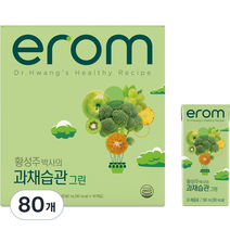 이롬 황성주 박사의 과채습관 그린 음료, 190ml, 80개