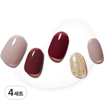 데싱디바 글레이즈 젤네일 세트, 스파클링 와인, 4세트